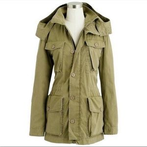 J. Crew Fatigue Military Boyfriend Hooded Jacket